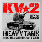 KV-2 zware sovjettank Poster (Voorkant)