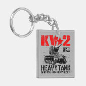 KV-2 zware sovjettank Sleutelhanger (Voorkant Links)