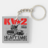 KV-2 zware sovjettank Sleutelhanger (Achterkant)