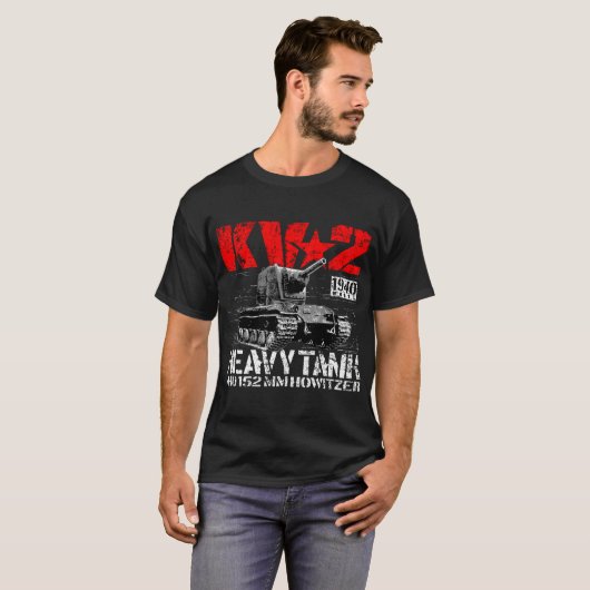 KV-2 zware sovjettank T-shirt (Voorkant volledig)
