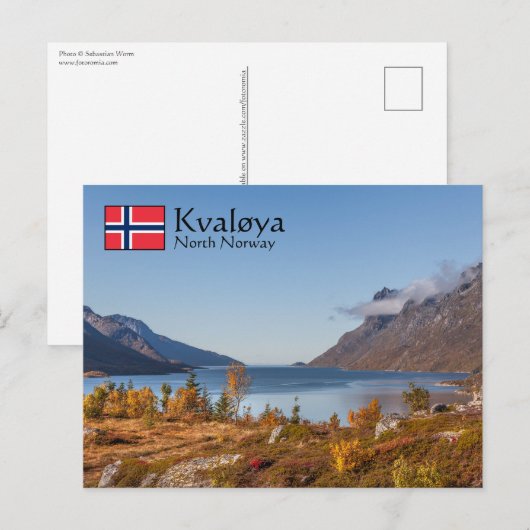 Kvaloya Island Briefkaart (Voorkant / Achterkant)