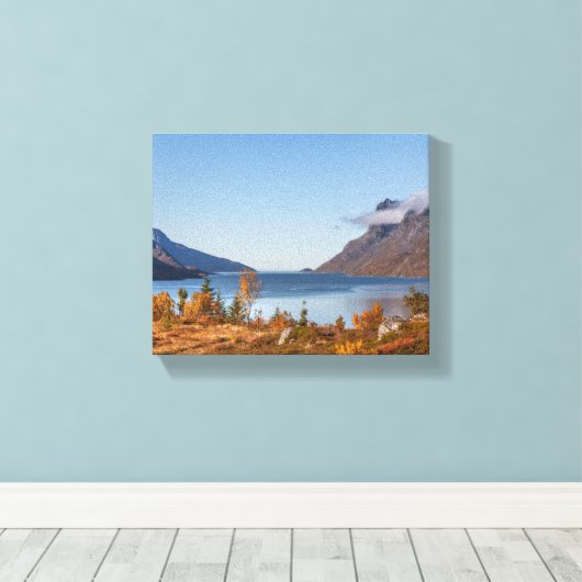 Kvaloya Island Canvas Afdruk (Insitu (Houten vloer))