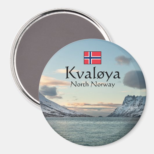 Kvaloya Island Magneet (Voorkant / Achterkant)