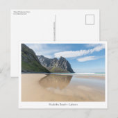 Kvalvika Beach Lofoten Briefkaart (Voorkant / Achterkant)