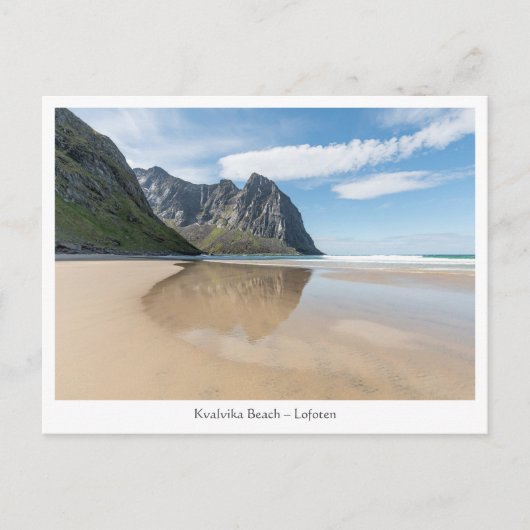 Kvalvika Beach Lofoten Briefkaart (Voorkant)