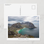 Kvalvika Beach Lofoten Briefkaart (Voorkant / Achterkant)