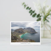 Kvalvika Beach Lofoten Briefkaart (Staand voorkant)