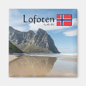 Kvalvika Lofoten Noorwegen Magneet (Voorkant)