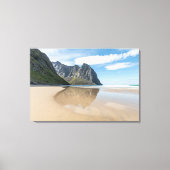 Kvalvika Lofoten Norway Canvas Afdruk (Voorkant)