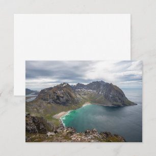 Kvalvika Lofoten Norway Kaart
