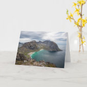 Kvalvika Lofoten Norway Kaart (Gele Bloem)
