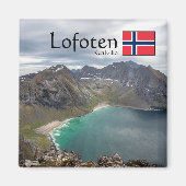 Kvalvika Lofoten Norway Magneet (Voorkant)