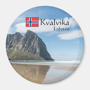 Kvalvika Lofoten Norway Magneet