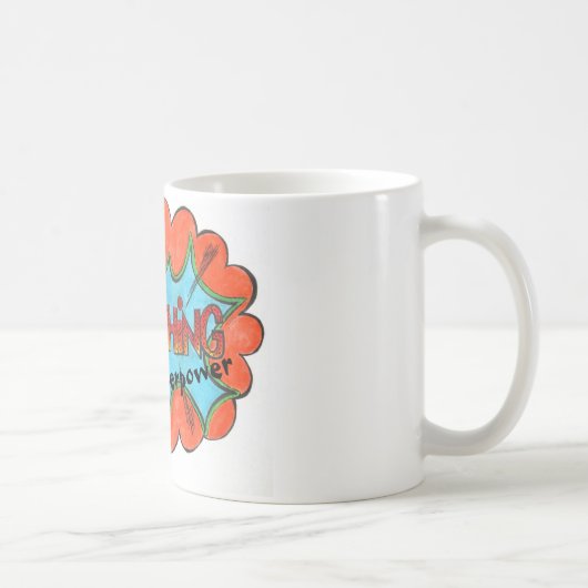 Kvetching is mijn Superpower: Funny Quote Mok (Rechts)