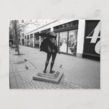 Kvinneakt en het briefkaart Pigeons