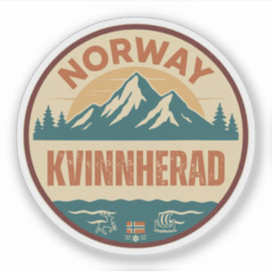 Kvinnherad, Noorwegen Norway Sticker