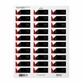 KW-kleuren retourlabel Etiket (Full Sheet)