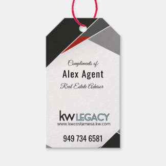KW Legacy driehoek ontwerp agent Cadeaulabel