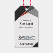 KW Legacy driehoek ontwerp agent Cadeaulabel (Achterkant)