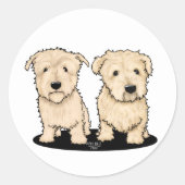 KW-portret 2 Ronde Sticker (Voorkant)