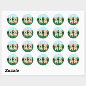 KW-portret 2 Ronde Sticker (Vel)