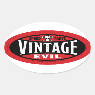Kwaad 001A Ovale Sticker