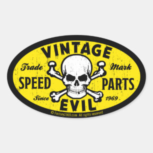 kwaad 007A Ovale Sticker