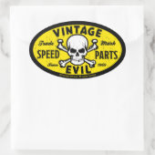  kwaad 007A Ovale Sticker (Tas)