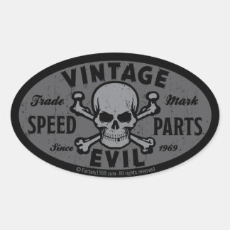 kwaad 007B Ovale Sticker