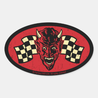  kwaad 009C Ovale Sticker