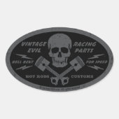  kwaad 012A Ovale Sticker (Voorkant)