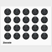  kwaad 012A Ronde Sticker (Vel)