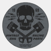 Kwaad 012B Ronde Sticker (Voorkant)