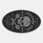 Kwaad 014A Ovale Sticker (Voorkant)