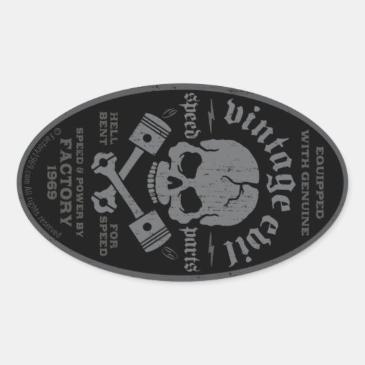 Kwaad 014A Ovale Sticker (Voorkant)