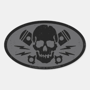 Kwaad 015B Ovale Sticker