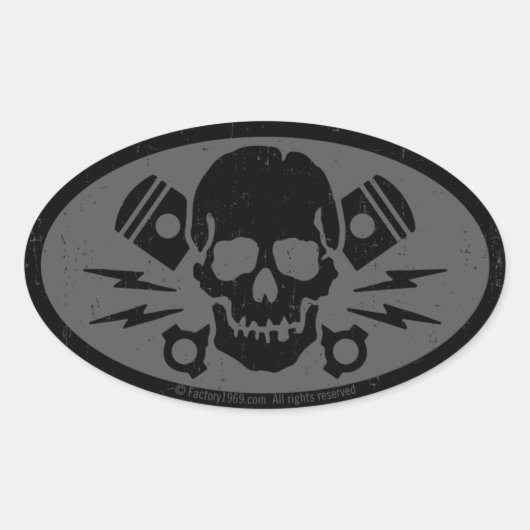  Kwaad 015B Ovale Sticker (Voorkant)