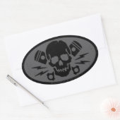  Kwaad 015B Ovale Sticker (Envelop)