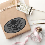 Kwaad 015B Ovale Sticker (Geschenken)