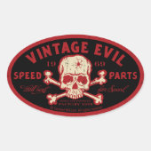  kwaad 016A Ovale Sticker (Voorkant)