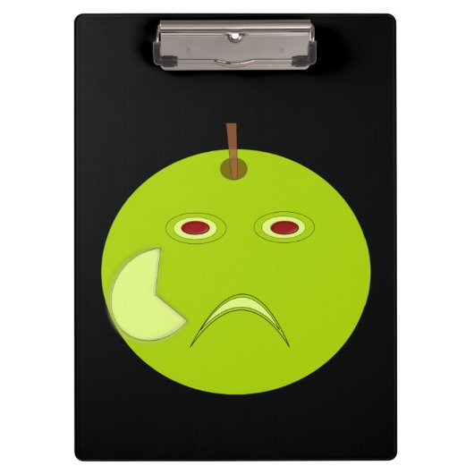 Kwaad Apple met klembord Scar (Voorkant)