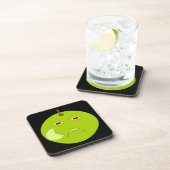 Kwaad Apple met Scar Halloween Cork Onderzetter (Rechterzijde)