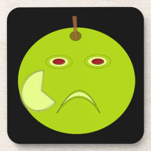 Kwaad Apple met Scar Halloween Cork Onderzetter