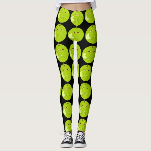 Kwaad Apple met Scar Halloween Leggings (Voorkant)