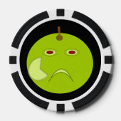 Kwaad Apple met Scar Halloween Poker Chips (Voorkant)