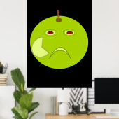 Kwaad Apple met Scar Halloween Poster (Thuiskantoor)
