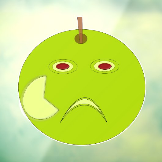 Kwaad Apple met Scar Halloween Raamsticker (Vel 3)