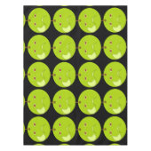 Kwaad Apple met Scar Halloween Tablecloth Tafelkleed (Voorkant)
