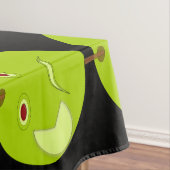 Kwaad Apple met Scar Halloween Tablecloth Tafelkleed (Voorbeeld)