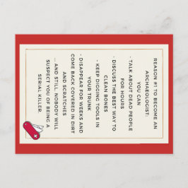 Kwaad-archeoloog Motivation Briefkaart